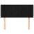 Tăblie de pat cu aripioare negru 93x16x78/88 cm catifea GartenMobel Dekor