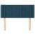 Tăblie pat cu aripioare albastru închis 93x16x78/88 cm catifea GartenMobel Dekor