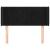 Tăblie de pat cu aripioare negru 103x16x78/88 cm catifea GartenMobel Dekor