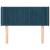 Tăblie pat cu aripioare albastru închis 103x16x78/88 cm catifea GartenMobel Dekor