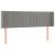 Tăblie de pat cu aripioare gri deschis 147x16x78/88 cm catifea GartenMobel Dekor