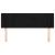 Tăblie de pat cu aripioare negru 147x16x78/88 cm catifea GartenMobel Dekor