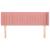 Tăblie de pat cu aripioare roz 147x16x78/88 cm catifea GartenMobel Dekor