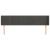 Tăblie de pat cu aripioare gri închis 163x16x78/88 cm catifea GartenMobel Dekor