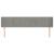 Tăblie de pat cu aripioare gri deschis 183x16x78/88 cm catifea GartenMobel Dekor