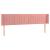Tăblie de pat cu aripioare roz 183x16x78/88 cm catifea GartenMobel Dekor