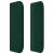 Tăblie de pat cu aripioare verde închis 203x16x78/88 cm catifea GartenMobel Dekor