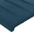 Tăblie pat cu aripioare albastru închis 203x16x78/88 cm catifea GartenMobel Dekor