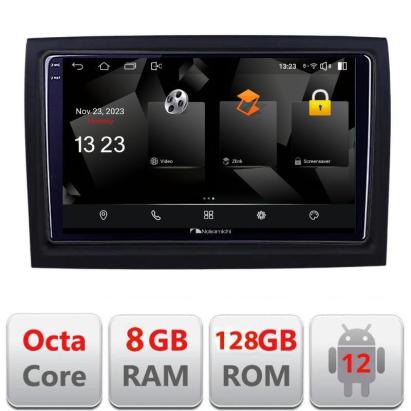 Navigație dedicată Fiat Ducato Android 12 Octa Core 8GB RAM 128GB QLED
