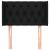 Tăblie de pat cu aripioare negru 83x16x78/88 cm textil GartenMobel Dekor