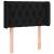 Tăblie de pat cu aripioare negru 83x16x78/88 cm textil GartenMobel Dekor