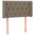Tăblie de pat cu aripioare gri taupe 83x16x78/88 cm textil GartenMobel Dekor
