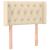 Tăblie de pat cu aripioare crem 83x16x78/88 cm textil GartenMobel Dekor