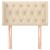 Tăblie de pat cu aripioare crem 83x16x78/88 cm textil GartenMobel Dekor
