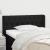 Tăblie de pat cu aripioare negru 93x16x78/88 cm textil GartenMobel Dekor