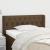 Tăblie de pat cu aripioare maro închis 93x16x78/88 cm textil GartenMobel Dekor