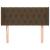 Tăblie de pat cu aripioare maro închis 93x16x78/88 cm textil GartenMobel Dekor