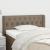 Tăblie de pat cu aripioare gri taupe 93x16x78/88 cm textil GartenMobel Dekor