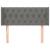 Tăblie de pat cu aripioare gri închis 103x16x78/88 cm textil GartenMobel Dekor