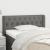 Tăblie de pat cu aripioare gri închis 103x16x78/88 cm textil GartenMobel Dekor