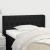 Tăblie de pat cu aripioare negru 103x16x78/88 cm textil GartenMobel Dekor
