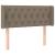 Tăblie de pat cu aripioare gri taupe 103x16x78/88 cm textil GartenMobel Dekor