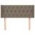 Tăblie de pat cu aripioare gri taupe 103x16x78/88 cm textil GartenMobel Dekor