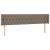 Tăblie de pat cu aripioare gri taupe 183x16x78/88 cm textil GartenMobel Dekor