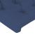 Tăblie de pat cu aripioare, albastru, 183x16x78/88 cm textil GartenMobel Dekor