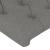 Tăblie de pat cu aripioare gri închis 203x16x78/88 cm textil GartenMobel Dekor