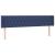 Tăblie de pat cu aripioare, albastru, 203x16x78/88 cm textil GartenMobel Dekor