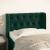 Tăblie pat cu aripioare verde închis 83x16x78/88 cm catifea GartenMobel Dekor
