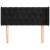 Tăblie de pat cu aripioare negru 93x16x78/88 cm catifea GartenMobel Dekor