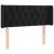 Tăblie de pat cu aripioare negru 93x16x78/88 cm catifea GartenMobel Dekor