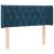 Tăblie pat cu aripioare albastru închis 93x16x78/88 cm catifea GartenMobel Dekor