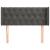 Tăblie de pat cu aripioare gri închis 103x16x78/88 cm catifea GartenMobel Dekor
