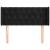 Tăblie de pat cu aripioare negru 103x16x78/88 cm catifea GartenMobel Dekor