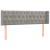 Tăblie de pat cu aripioare gri deschis 147x16x78/88 cm catifea GartenMobel Dekor