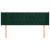 Tăblie de pat cu aripioare verde închis 147x16x78/88 cm catifea GartenMobel Dekor