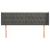 Tăblie de pat cu aripioare gri închis 163x16x78/88 cm catifea GartenMobel Dekor