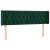 Tăblie de pat cu aripioare verde închis 163x16x78/88 cm catifea GartenMobel Dekor