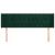 Tăblie de pat cu aripioare verde închis 163x16x78/88 cm catifea GartenMobel Dekor