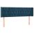 Tăblie pat cu aripioare albastru închis 163x16x78/88 cm catifea GartenMobel Dekor