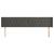 Tăblie de pat cu aripioare gri închis 203x16x78/88 cm catifea GartenMobel Dekor