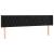 Tăblie de pat cu aripioare negru 203x16x78/88 cm catifea GartenMobel Dekor