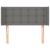 Tăblie de pat cu aripioare gri închis 83x16x78/88 cm textil GartenMobel Dekor