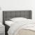 Tăblie de pat cu aripioare gri închis 83x16x78/88 cm textil GartenMobel Dekor
