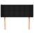 Tăblie de pat cu aripioare negru 83x16x78/88 cm textil GartenMobel Dekor