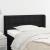 Tăblie de pat cu aripioare negru 83x16x78/88 cm textil GartenMobel Dekor