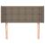 Tăblie de pat cu aripioare gri taupe 83x16x78/88 cm textil GartenMobel Dekor